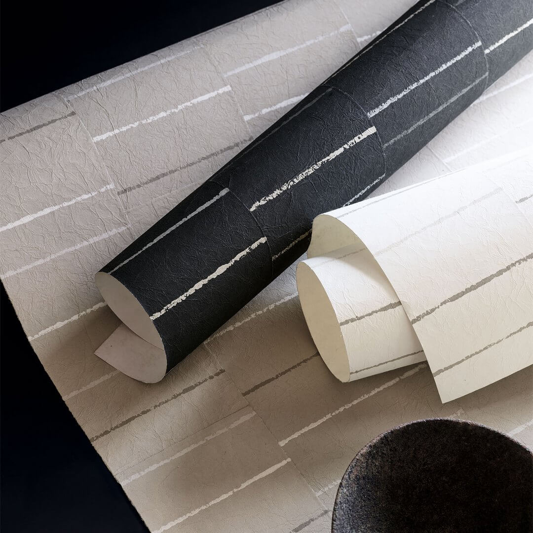 Tapeta z papieru japońskiego geometryczna Mark Alexander MW122/01 Sidestep Collage II