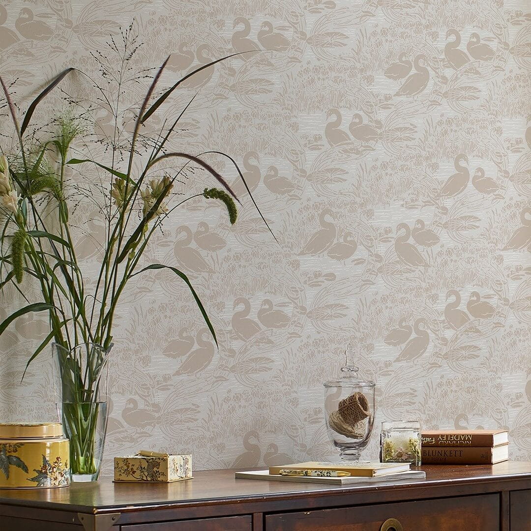Tapeta łabędzie Laura Ashley 118471 Swans Volume III