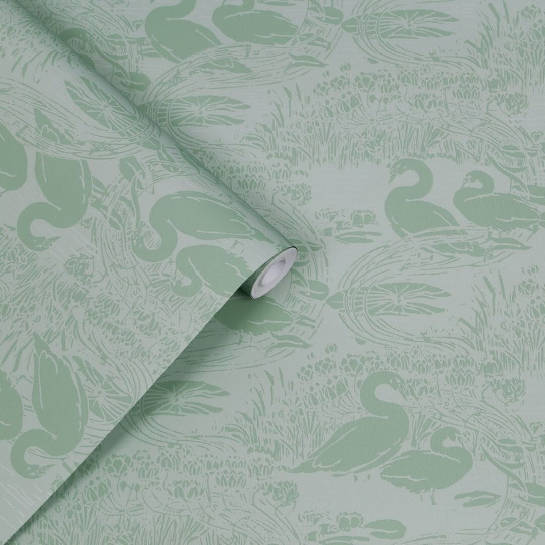 Tapeta łabędzie Laura Ashley 118472 Swans Volume III