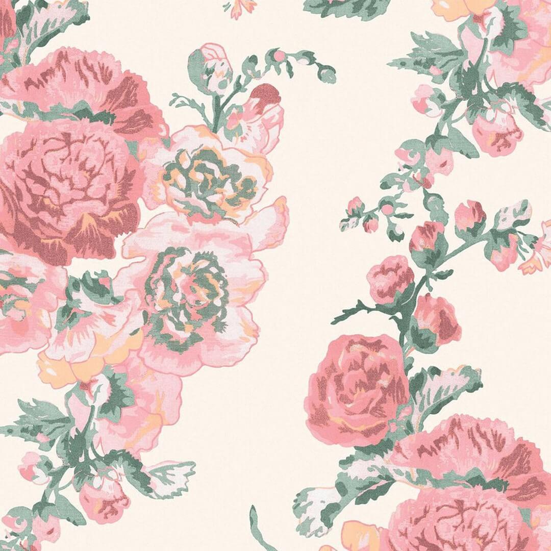 Tapeta kwiaty Laura Ashley 118479 Hollyhocks Volume III