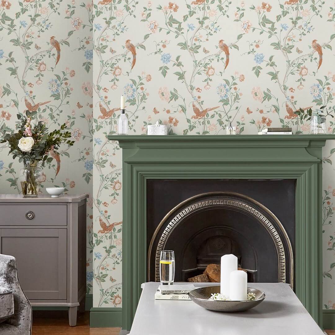 Tapeta botaniczna w stylu chinoiserie Laura Ashley 120133 Summer Palace Volume III