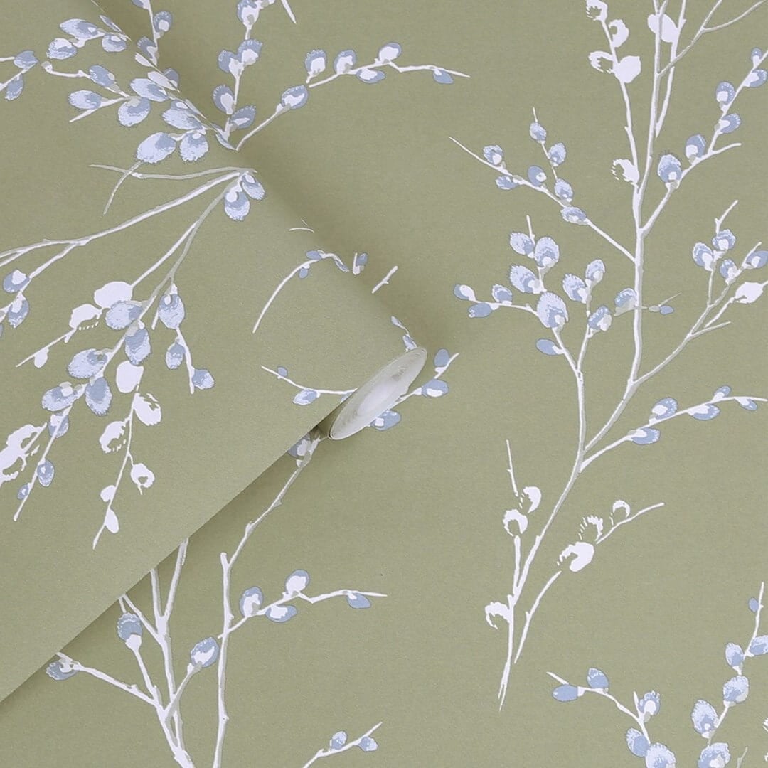 Tapeta wierzbowe bazie Laura Ashley 121074 Pussy Willow Volume III