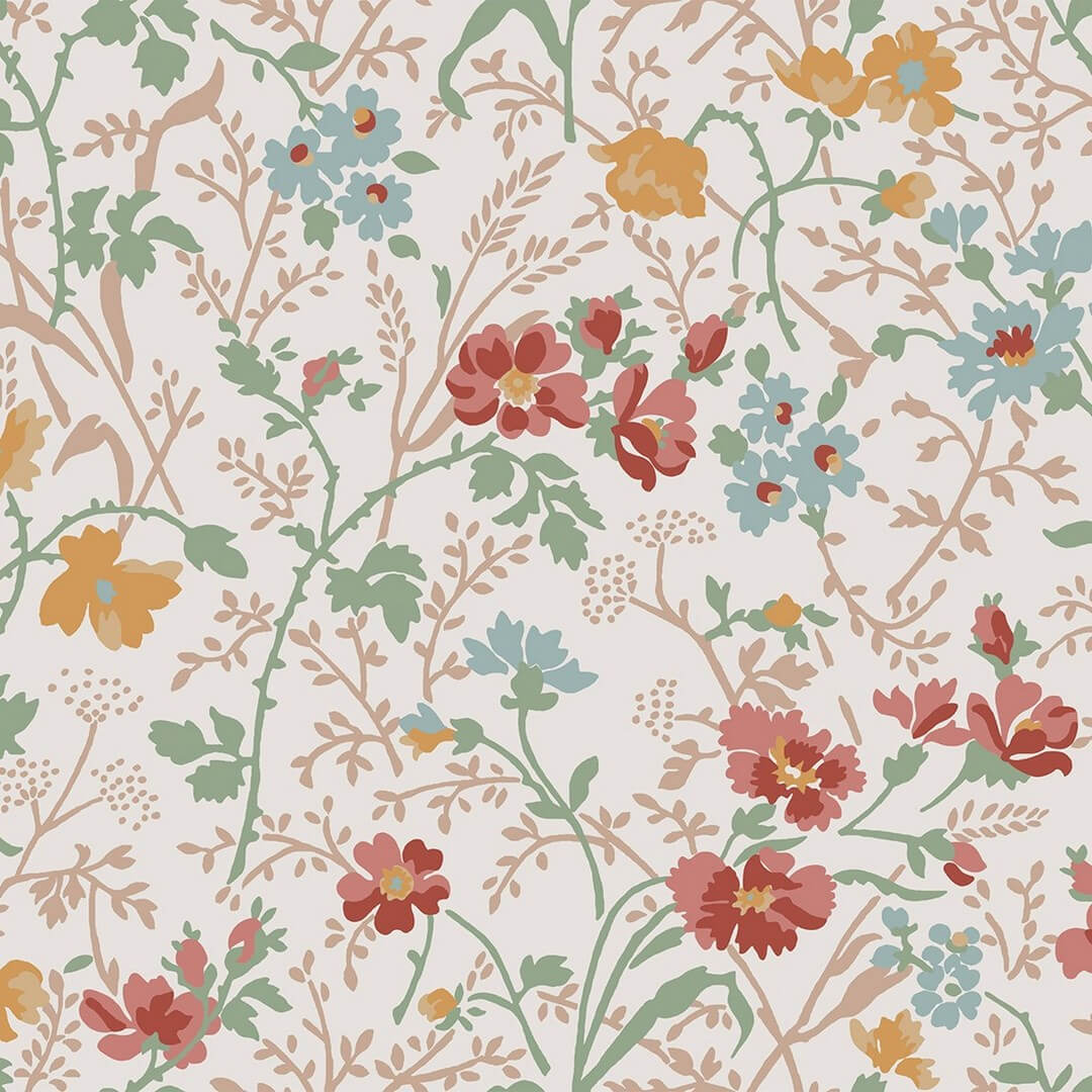 Tapeta botaniczna Laura Ashley 121082 Shropshire Posy Volume III