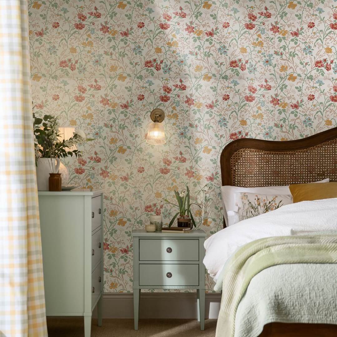 Tapeta botaniczna Laura Ashley 121082 Shropshire Posy Volume III
