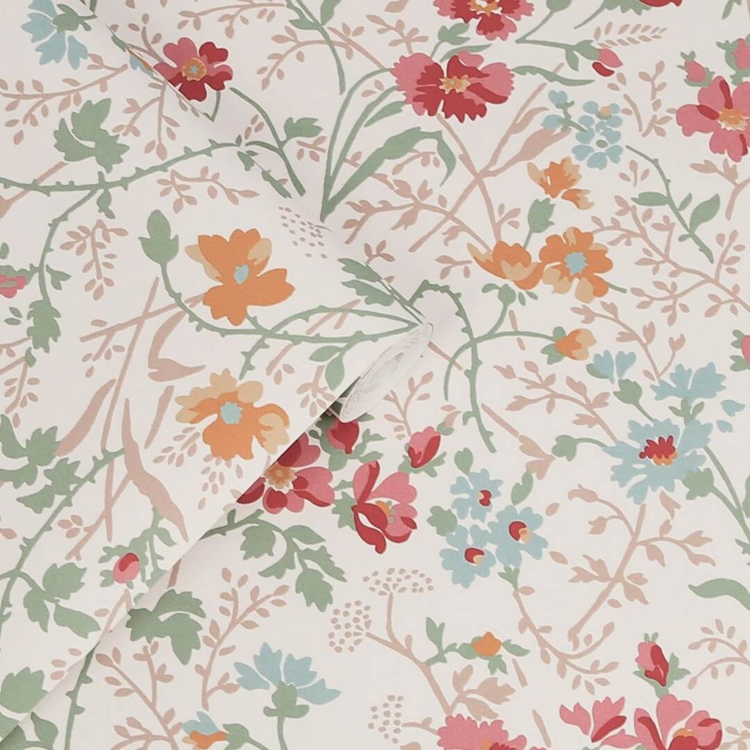 Tapeta botaniczna Laura Ashley 121082 Shropshire Posy Volume III