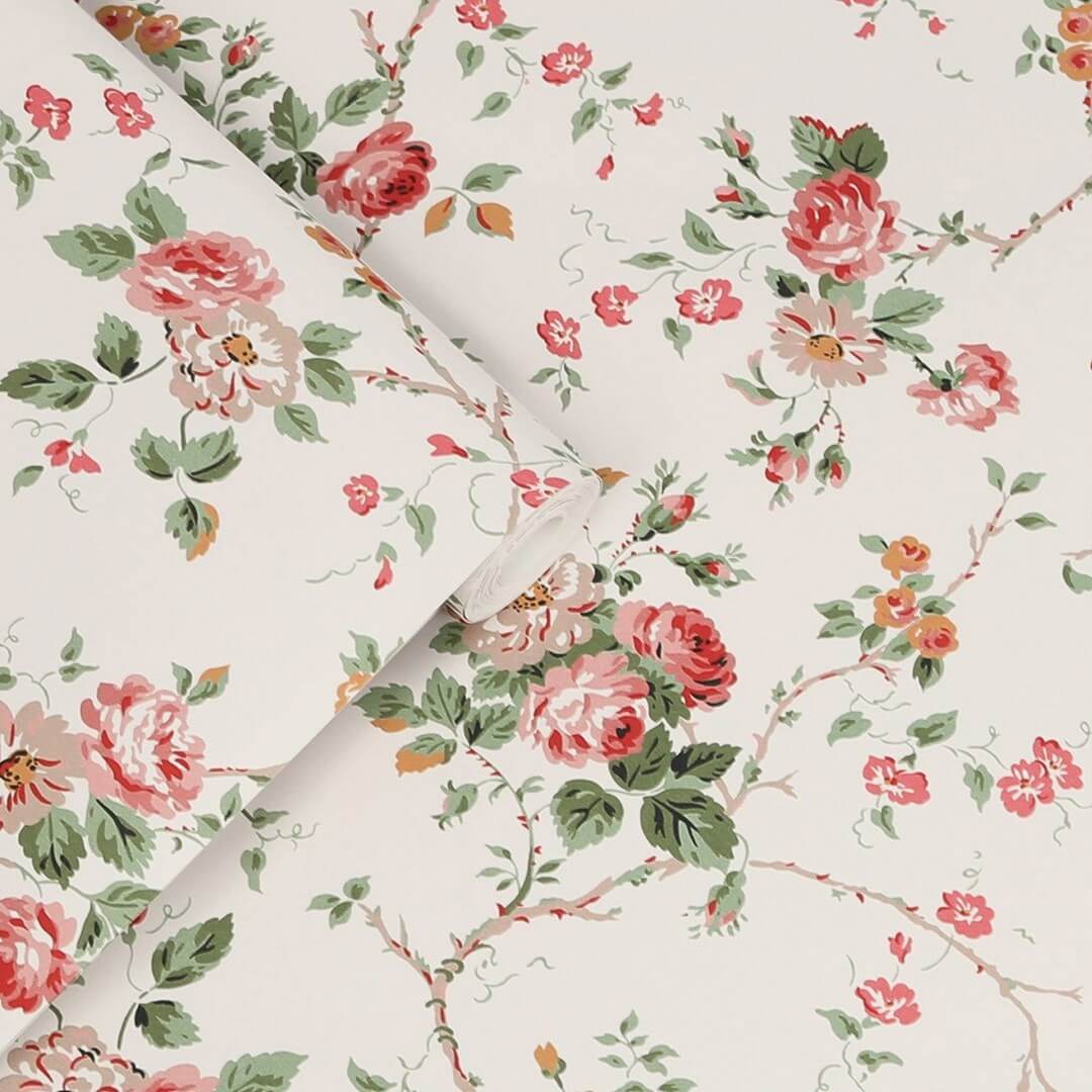 Tapeta pnącza róż Laura Ashley 121083 Mountney Garden Volume III