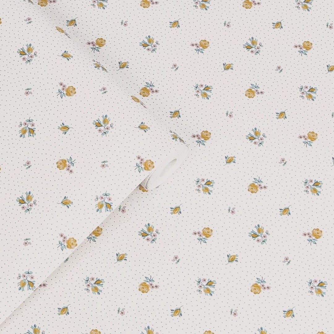 Tapeta drobne róże i kropki Laura Ashley 121084 Claudia’s Friend Volume III
