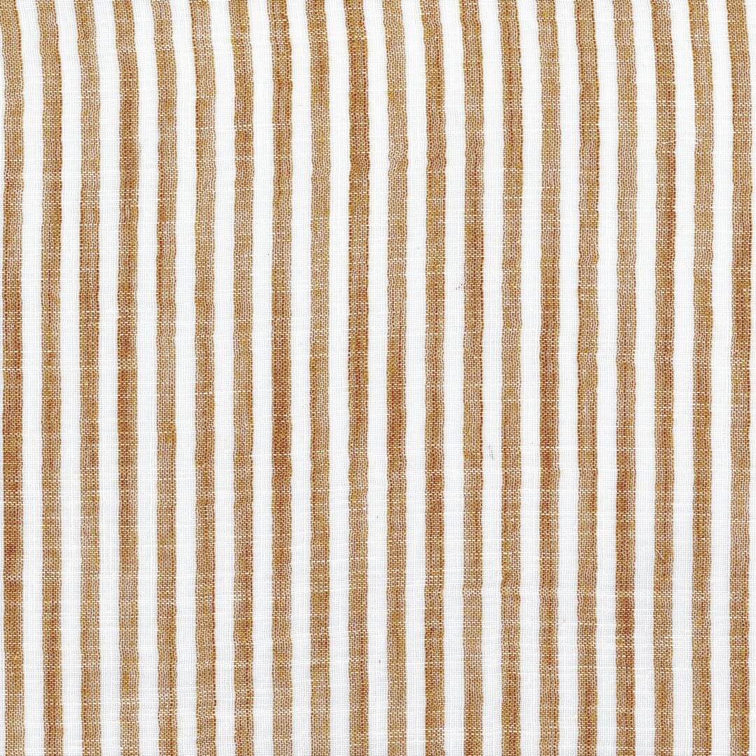 Tkanina w paski Casamance 45250122 Hera Noce De Lin - 298 cm szer.