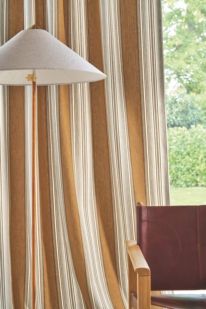 Tkanina ze wzorem paska Casamance 42780214 Aveiro Costa Nova