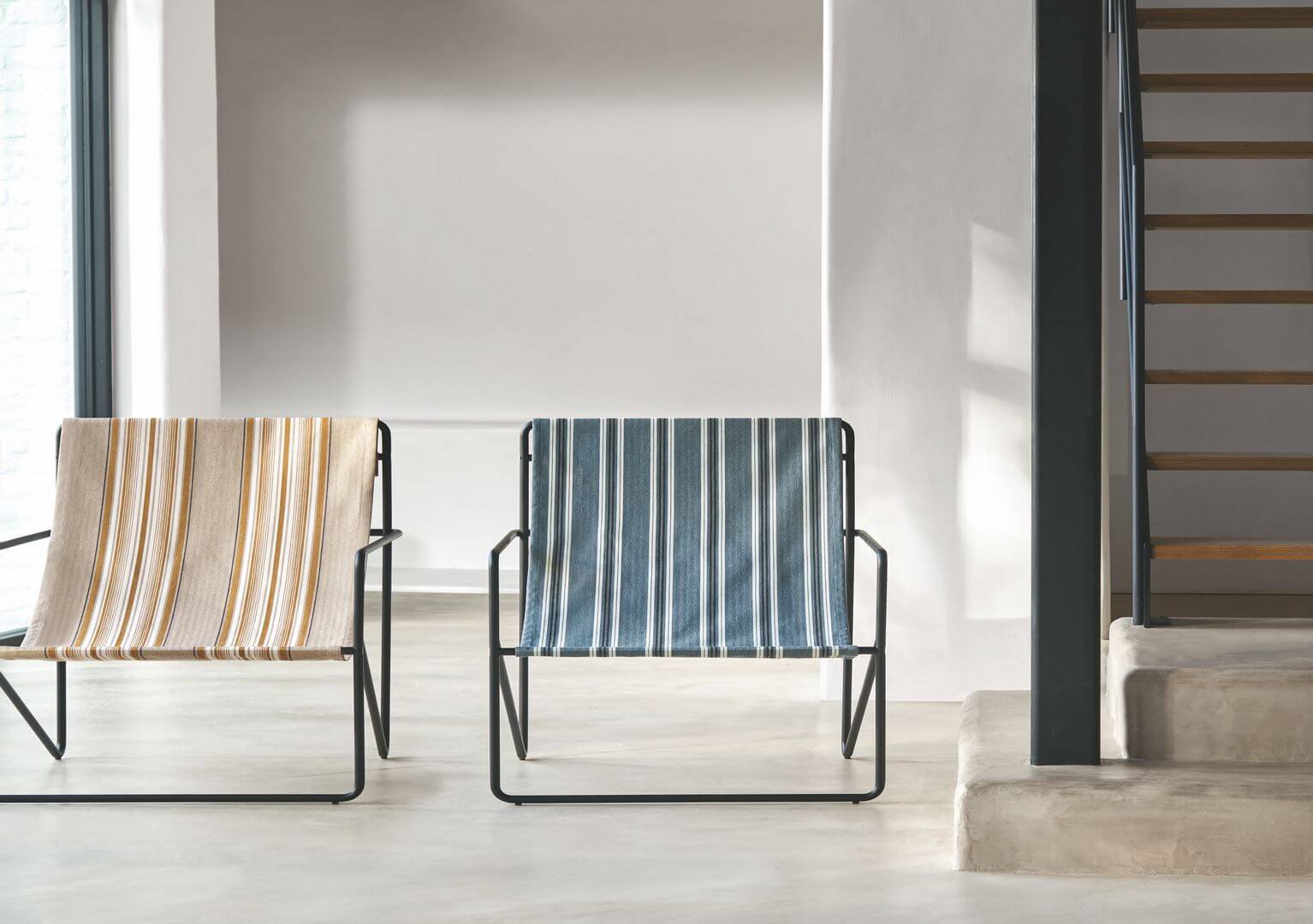 Tkanina ze wzorem paska Casamance 42780214 Aveiro Costa Nova