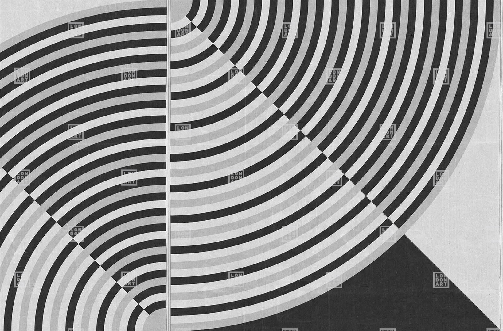 Fototapeta geometryczna linie London Art TDV2GP104_4B Come Back Baby The Daydreamer Vol.2