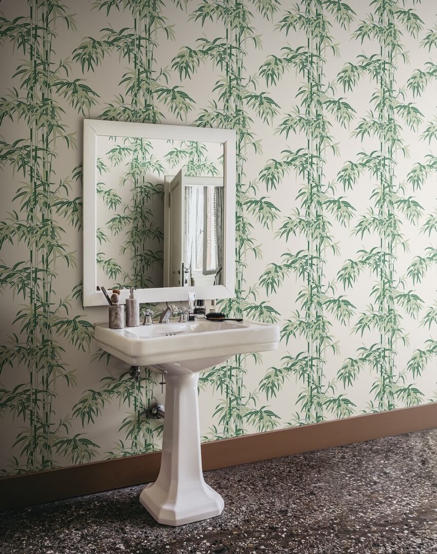 Tapeta pędy bambusa Sandberg S10443 Leon Garden Green Palm Garden