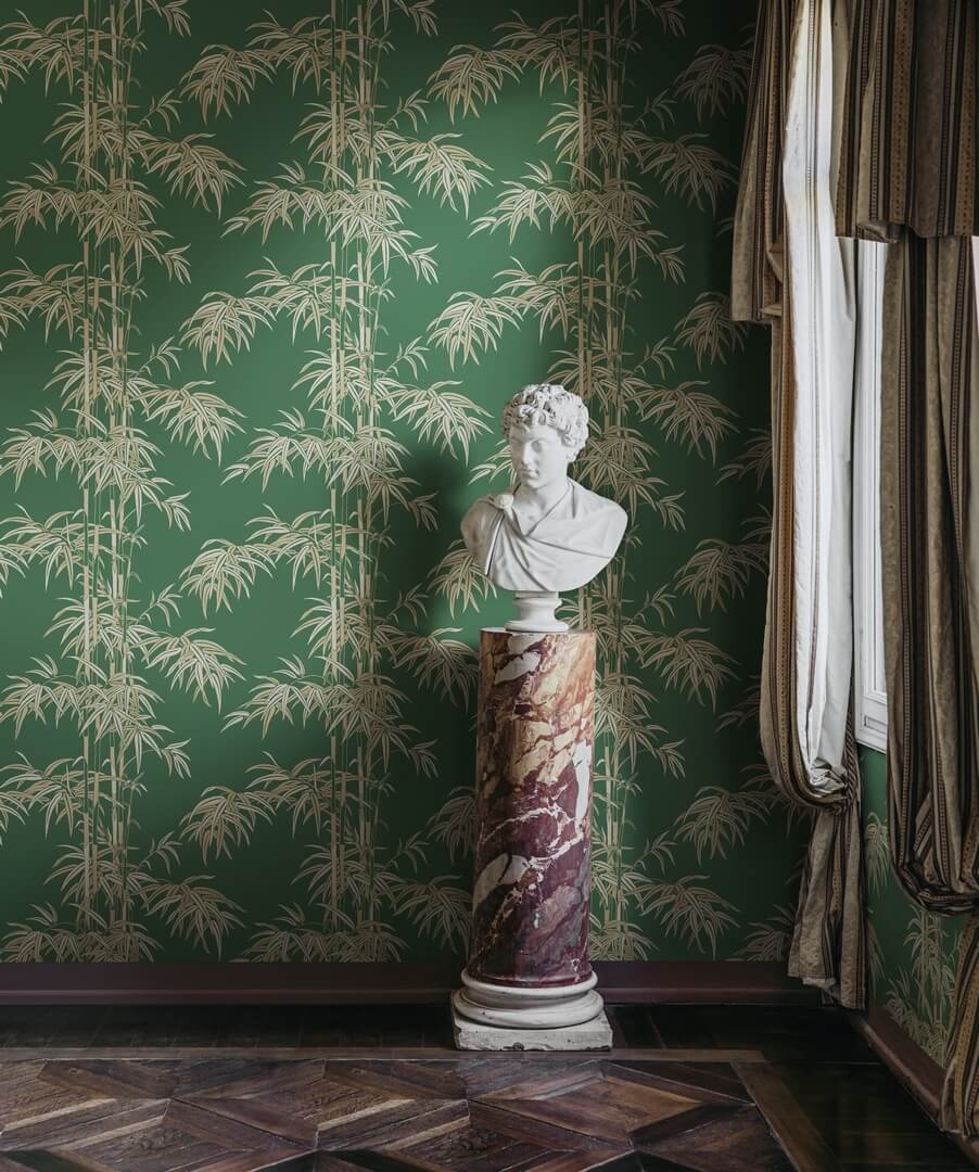 Tapeta pędy bambusa Sandberg S10445 Leon Green Palm Garden