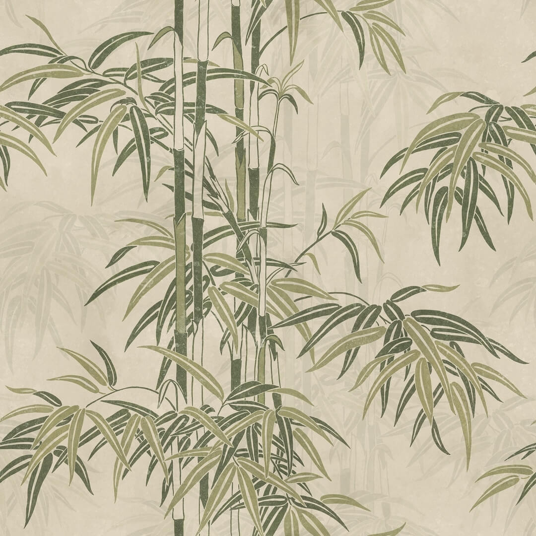 Fototapeta pędy i liście bambusa Sandberg S10540 Leon Mural Green Palm Garden