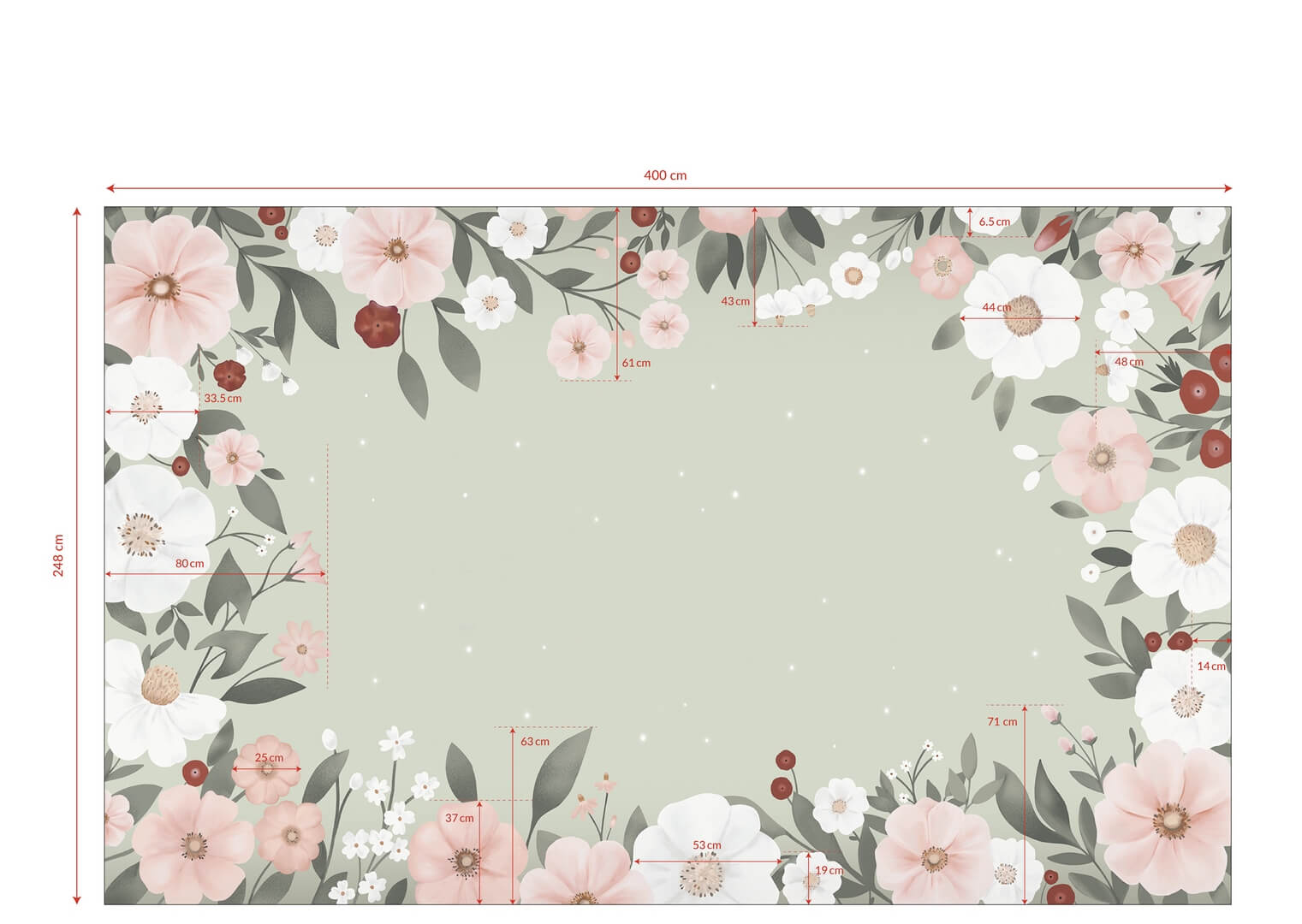 Mural kwiaty Lilipinso H0783 Harmonie Florale