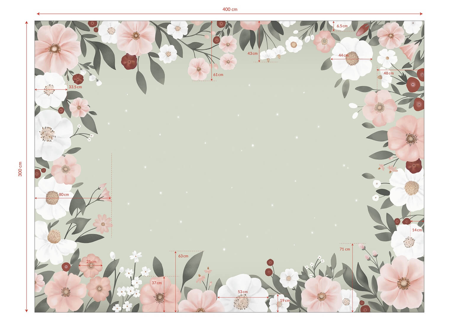 Mural kwiaty Lilipinso H0783 Harmonie Florale