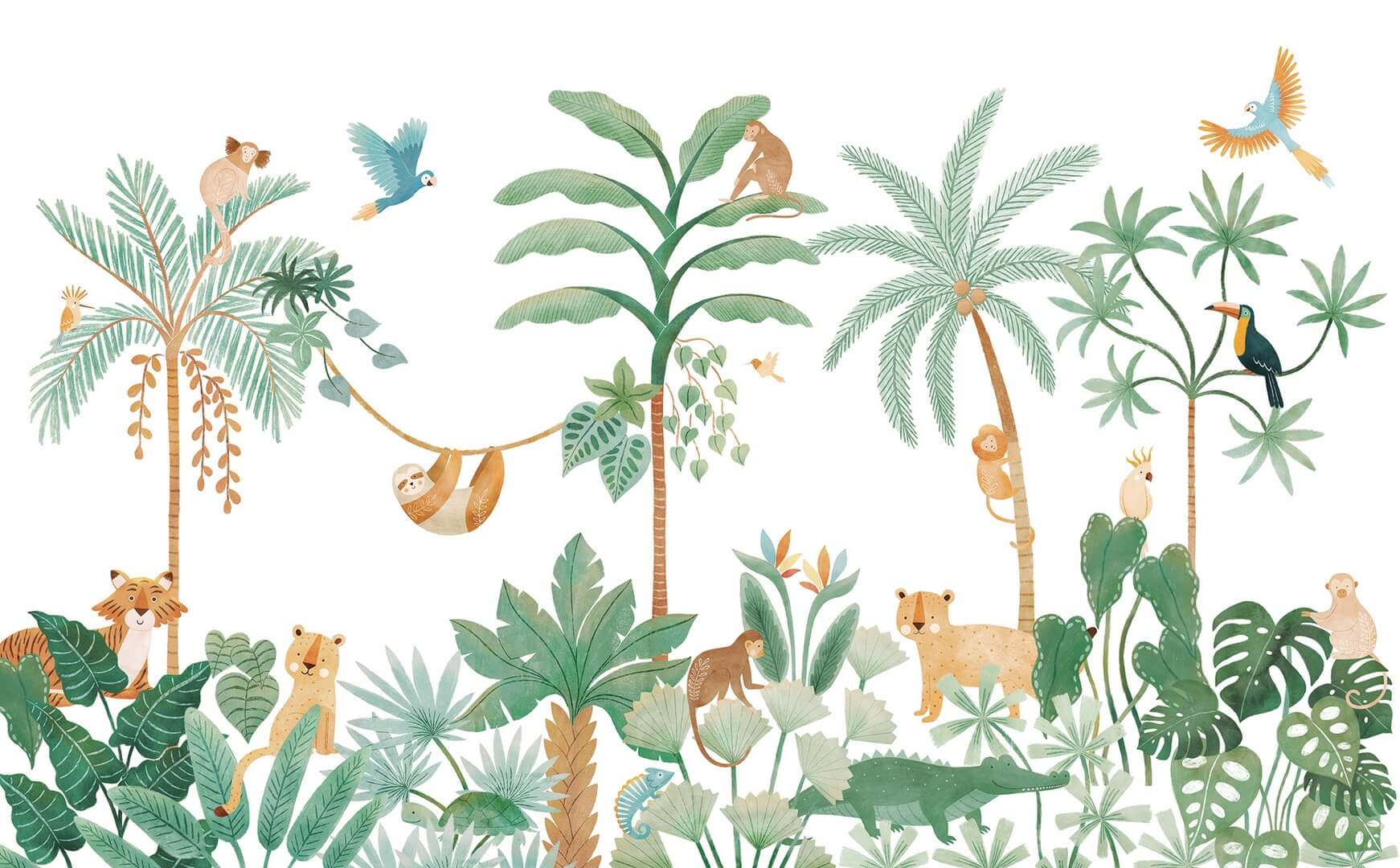 Mural dżungla Lilipinso H0797 Jungle Animals