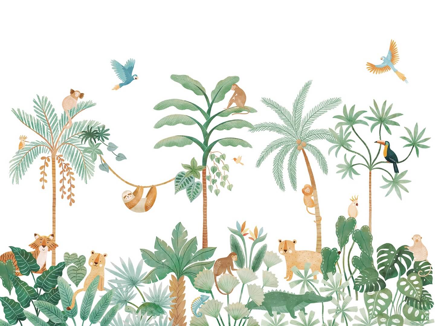 Mural dżungla Lilipinso H0797 Jungle Animals