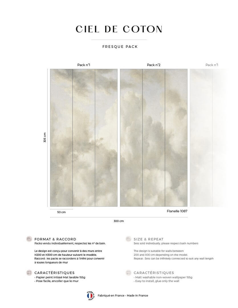 Mural chmury PaperMint Ciel De Coton 1087