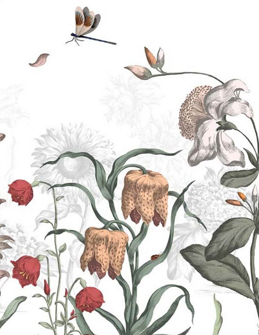 Mural polne kwiaty PaperMint Jardin Anglais 1157