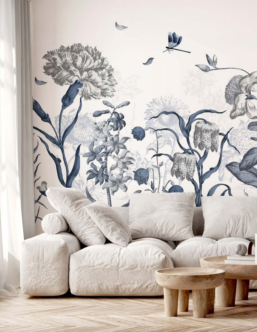 Mural polne kwiaty PaperMint Jardin Anglais 1158