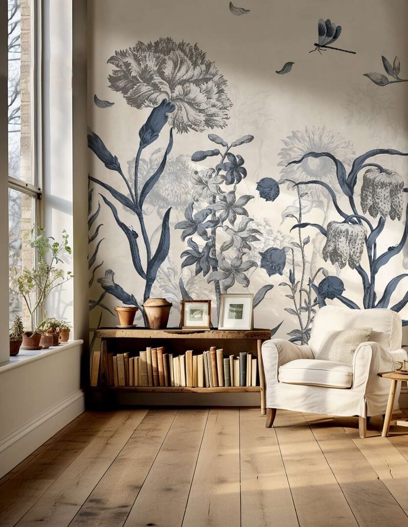 Mural polne kwiaty PaperMint Jardin Anglais 1158