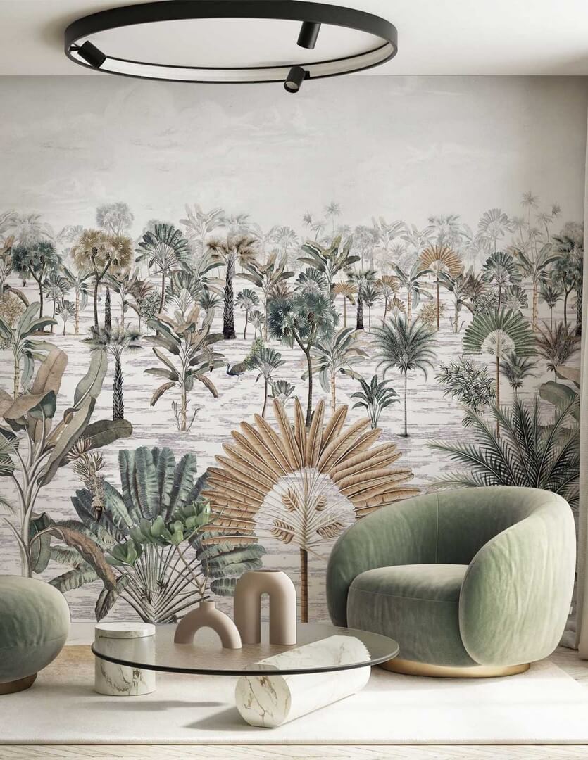 Mural bananowce i palmy PaperMint Java 1160