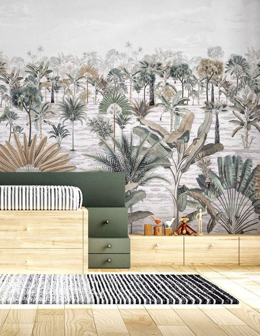 Mural bananowce i palmy PaperMint Java 1160