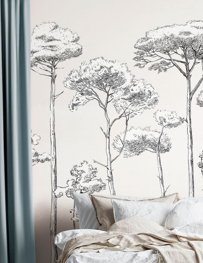 Mural sosny PaperMint Sous Les Pins 1202