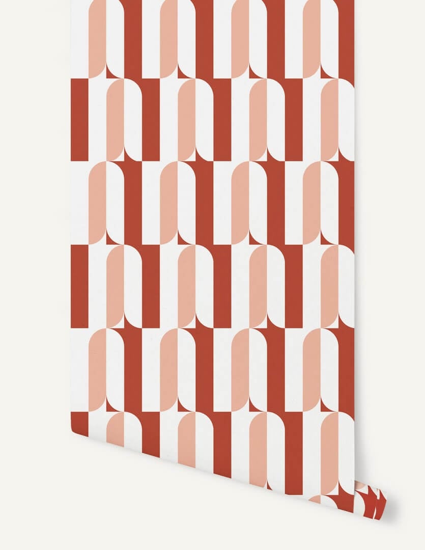 Tapeta geometryczna Papermint Ceramica 1119 Rouge Cerise Classics