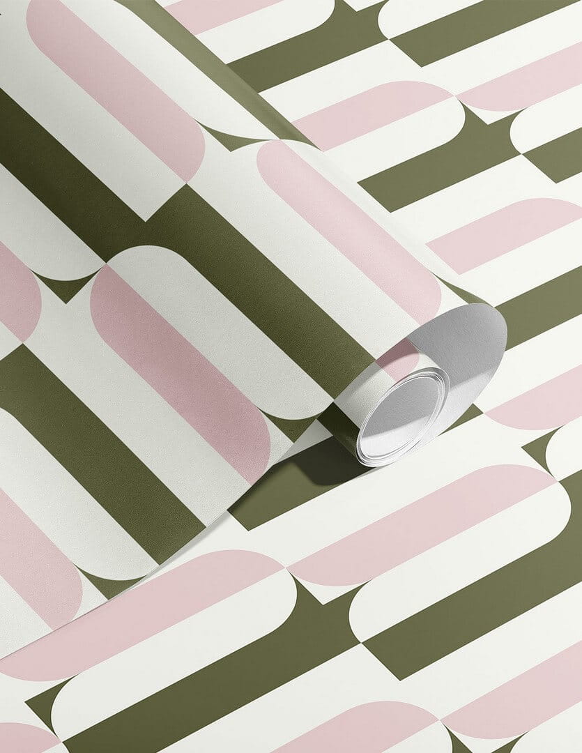 Tapeta geometryczna Papermint Ceramica 1120 Rose de Parme Classics