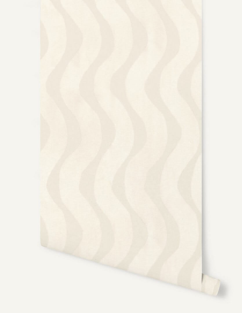 Tapeta falujące pasy Papermint La Vague 1136 Blanc Nacre Classics