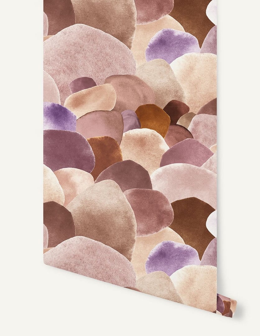 Tapeta abstrakcyjna Papermint Maquis 1188 Terre d'Ombre Lila Classics