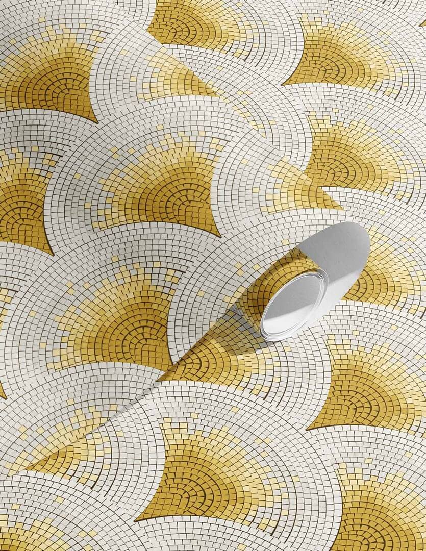 Tapeta mozaika Papermint Mosaic 939 Jaune Classics