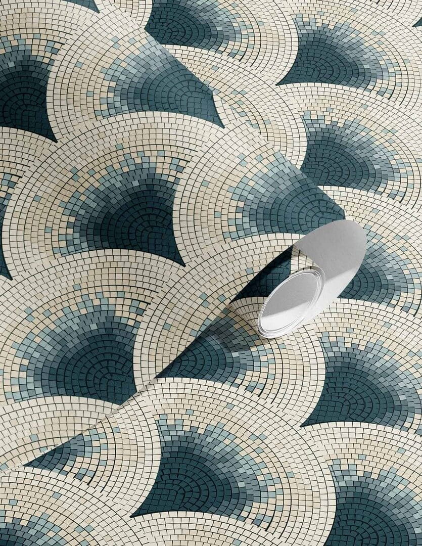 Tapeta mozaika Papermint Mosaic 941 Bleu Classics