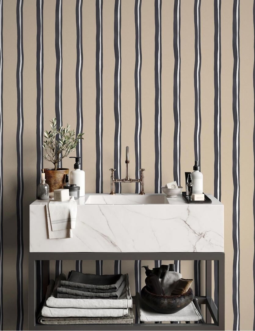 Tapeta paski Papermint Ombrellone 1170 Cafe Glace Classics