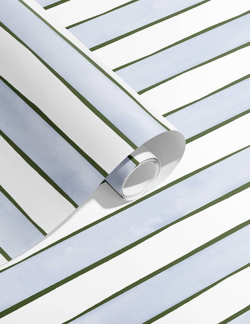 Tapeta pasy Papermint Rayures British Plum 1175 Ciel Voile Classics