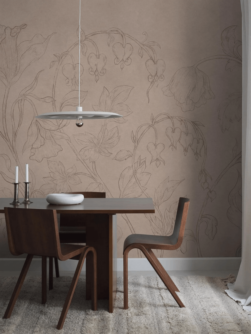 Mural kwiaty Boras Tapeter Studio 9598W Burning Heart