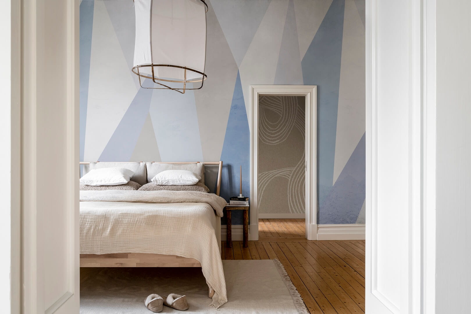 Fototapeta geometryczna Rebel Walls R18607 Crystal Lilac Simplicity