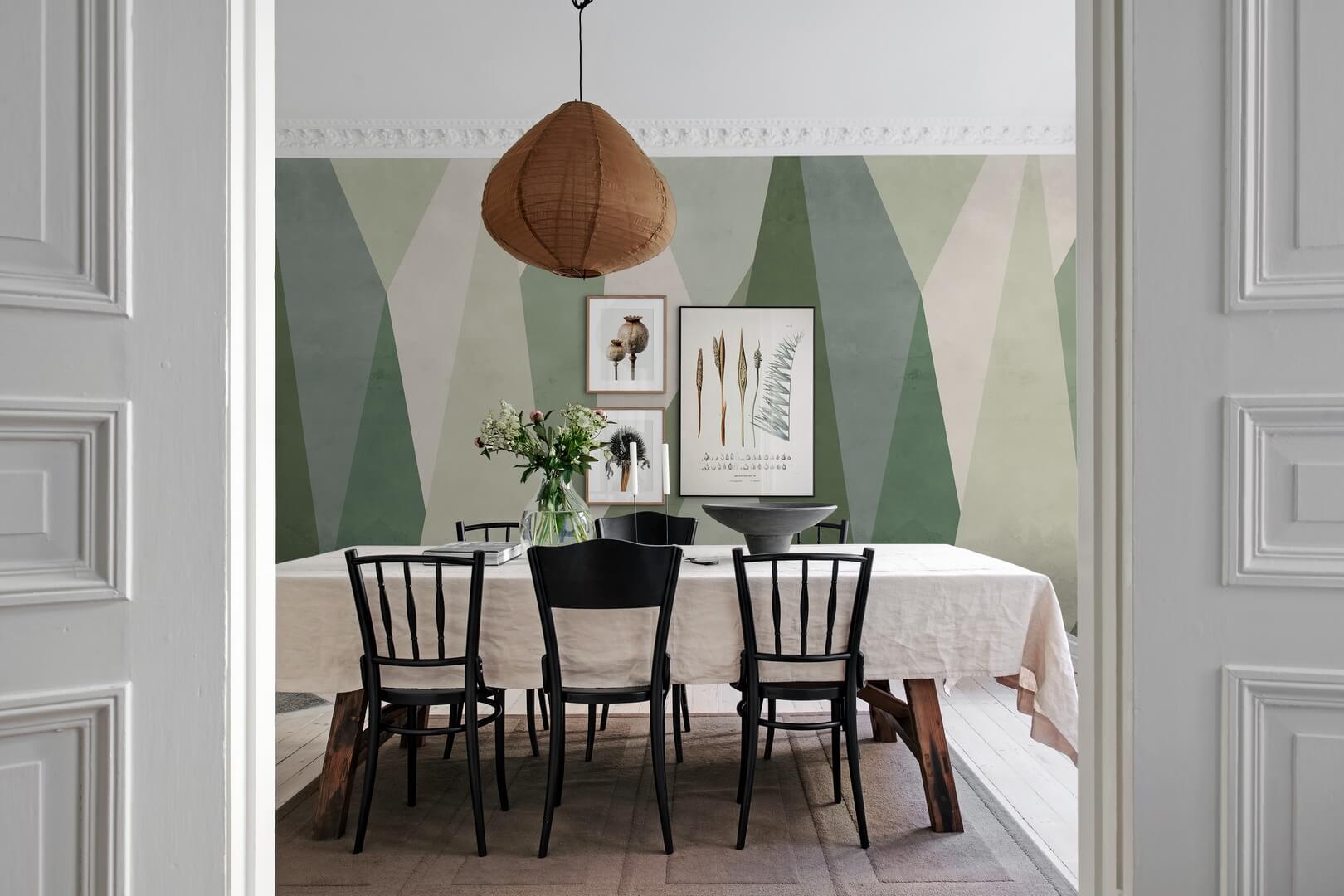 Fototapeta geometryczna Rebel Walls R18608 Crystal Moss Simplicity