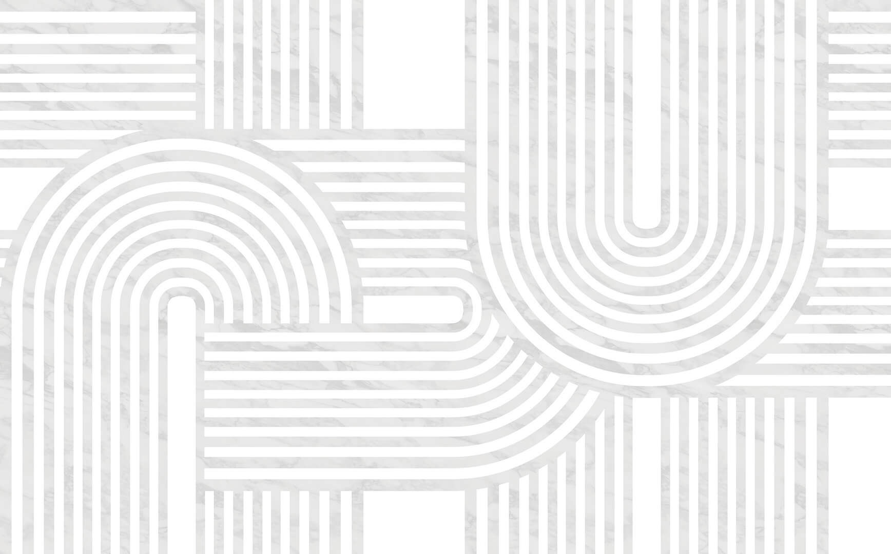 Fototapeta graficzne łuki Rebel Walls R18625 Twine Grey Simplicity