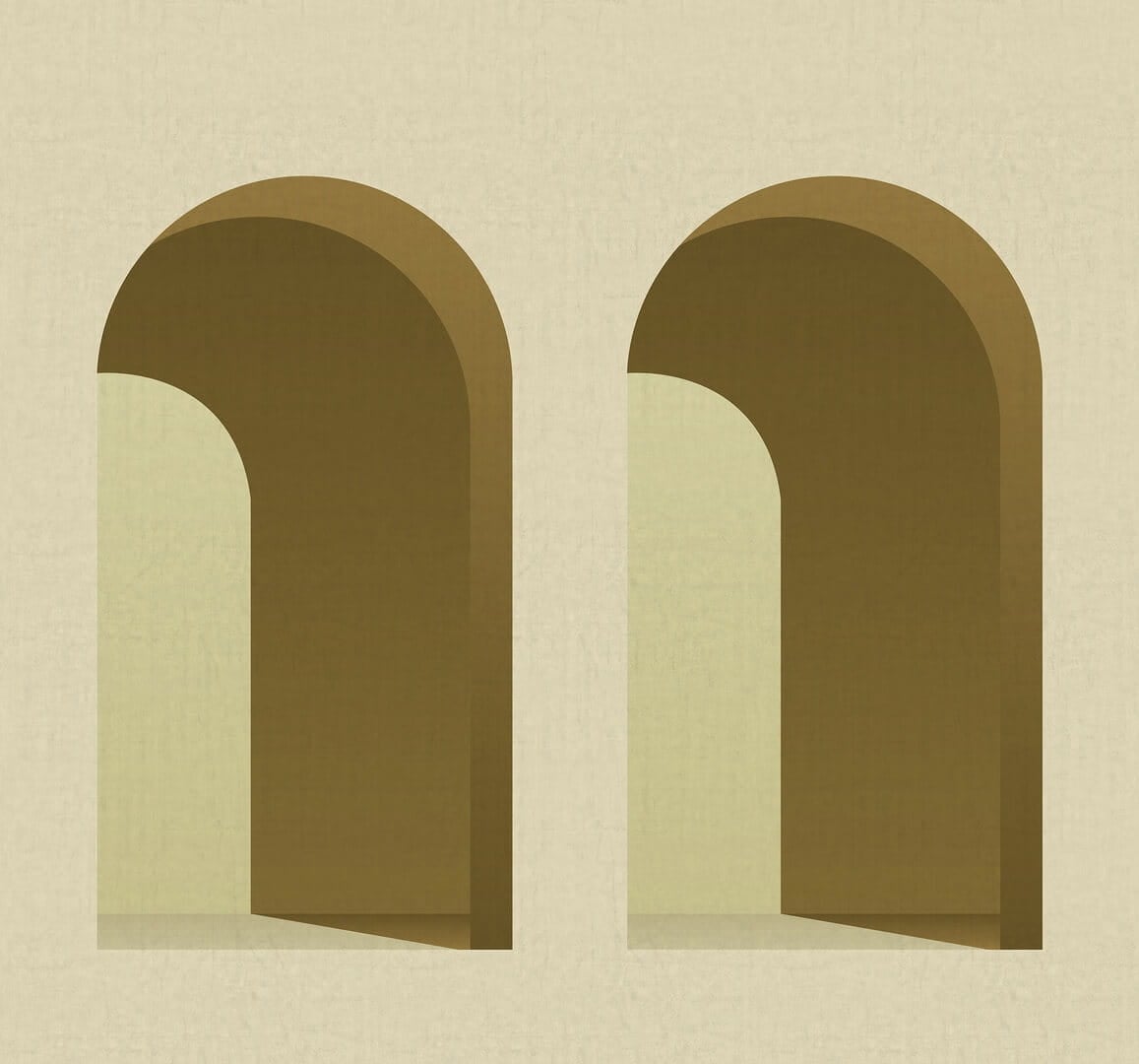 Fototapeta architektoniczne łuki Rebel Walls R18631 Arch Saffron Simplicity