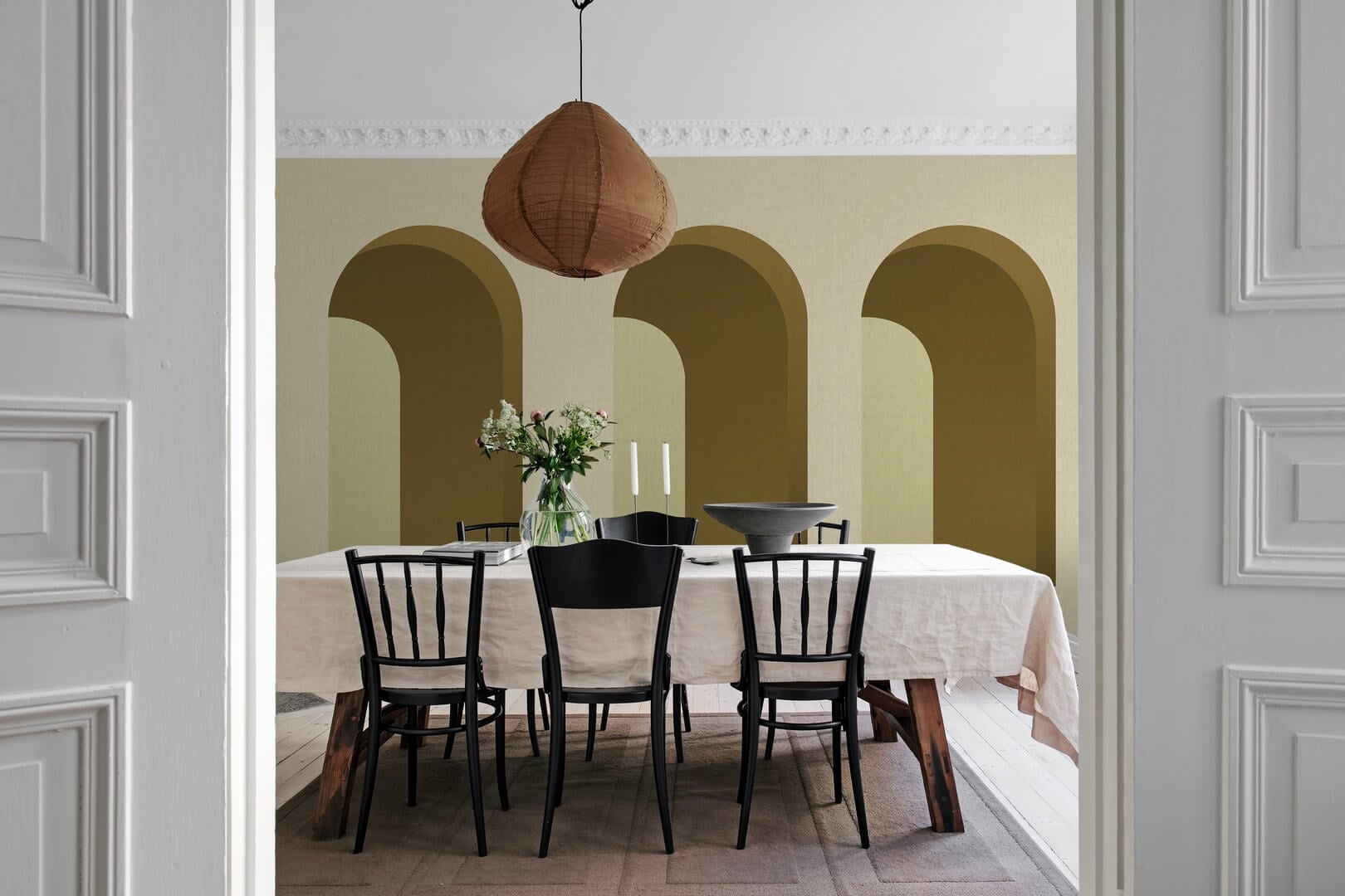 Fototapeta architektoniczne łuki Rebel Walls R18631 Arch Saffron Simplicity