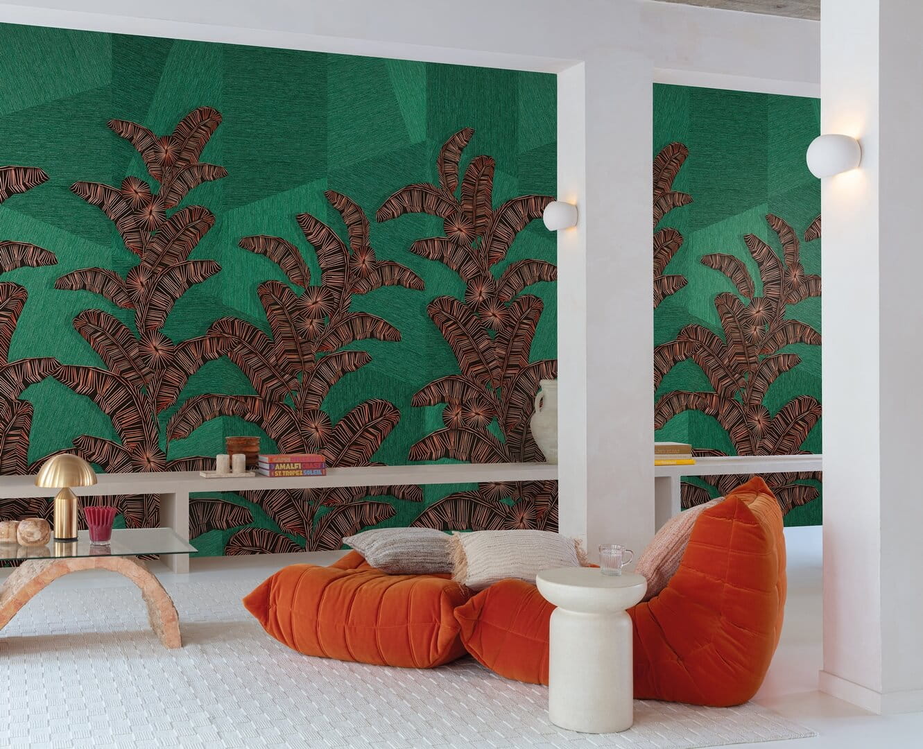 Mural abstrakcyjne liście Khroma DGAMA2021 Yucatan Amani