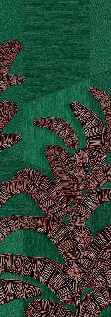 Mural abstrakcyjne liście Khroma DGAMA2022 Yucatan Amani