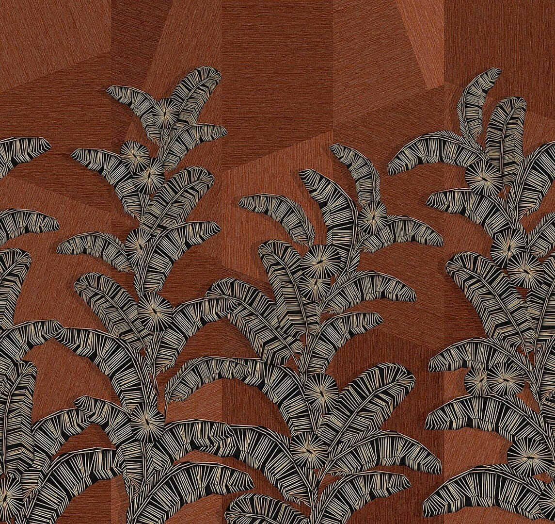Mural abstrakcyjne liście Khroma DGAMA2031 Yucatan Amani