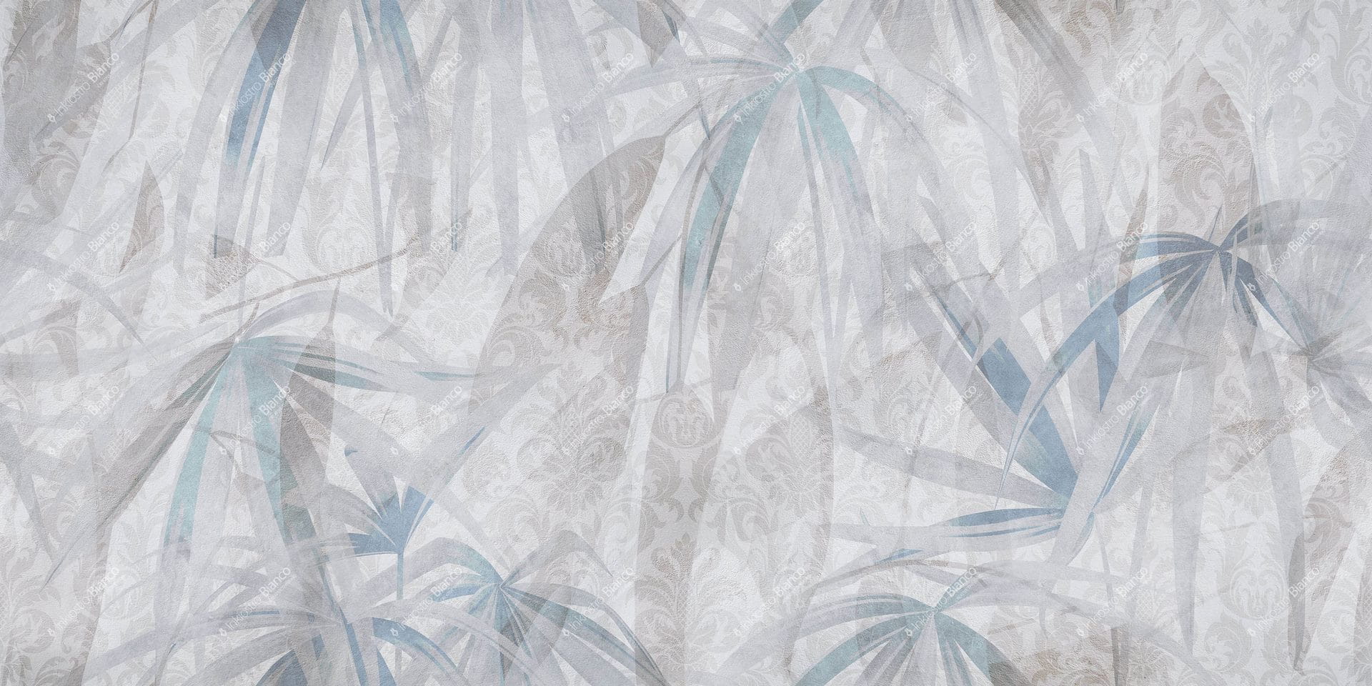 Fototapeta liście i ornament Inkiostro Bianco FROSTY INKAKDW1901 Natural Beauty