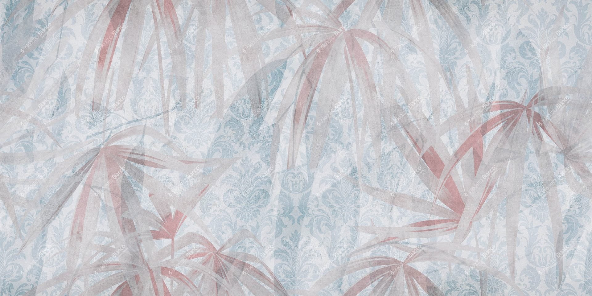 Fototapeta liście i ornament Inkiostro Bianco FROSTY INKAKDW1902 Natural Beauty