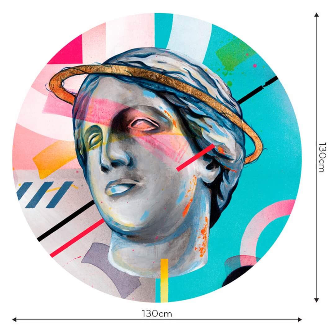 Mural okrągły rzeźba i abstrakcja Wall Art Aires Koło