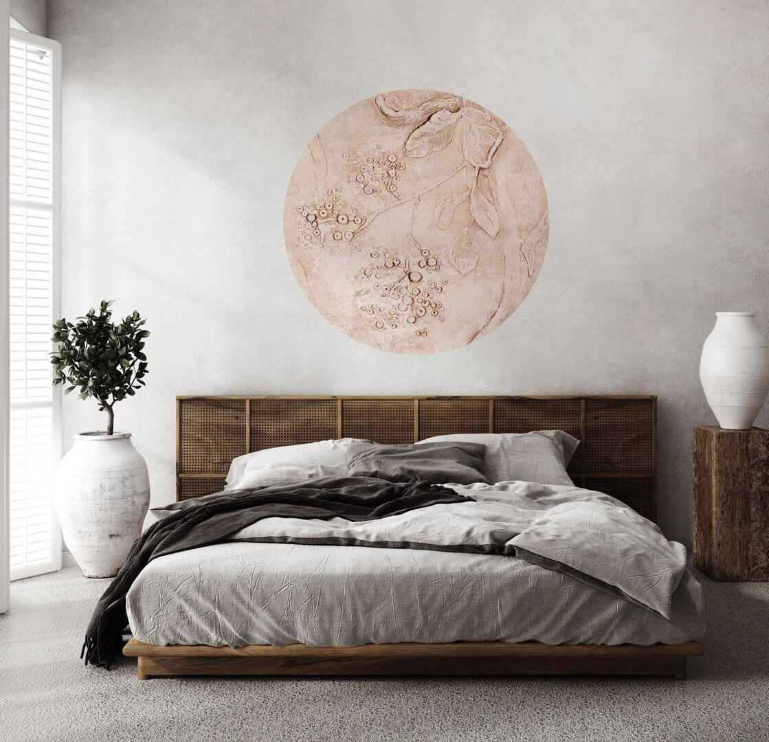Mural okrągły roślinny Wall Art Amore Koło
